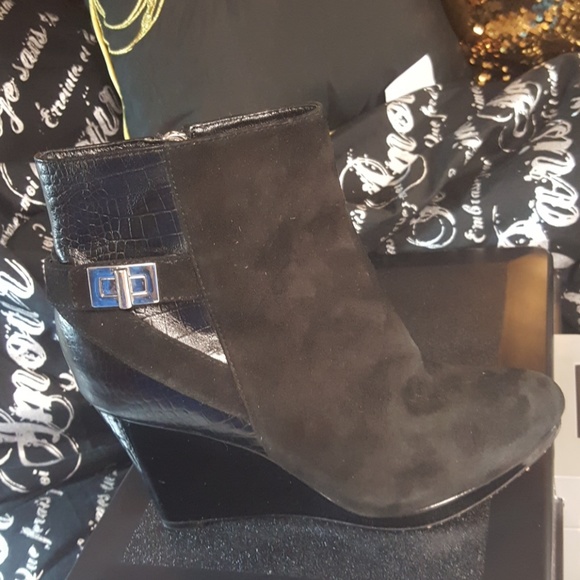 cole haan wedge booties